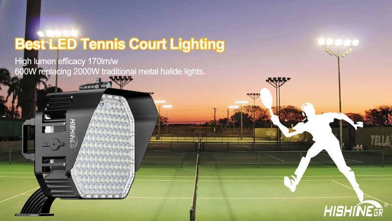 What led light and lights are used for stadium lighting? What are the requirements for stadium lighting?