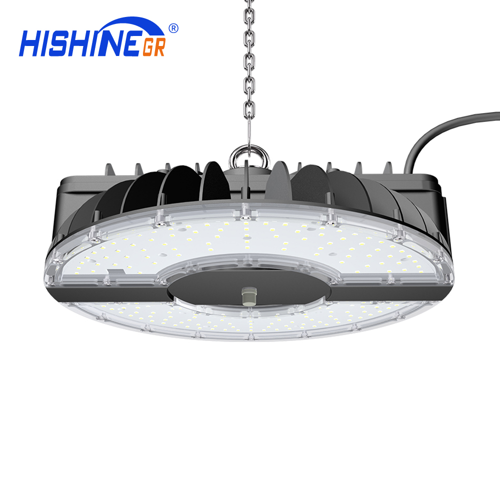 Industrial led lighting 100w 150w 200w 250w Hishine UFO high bay cover led high bay light