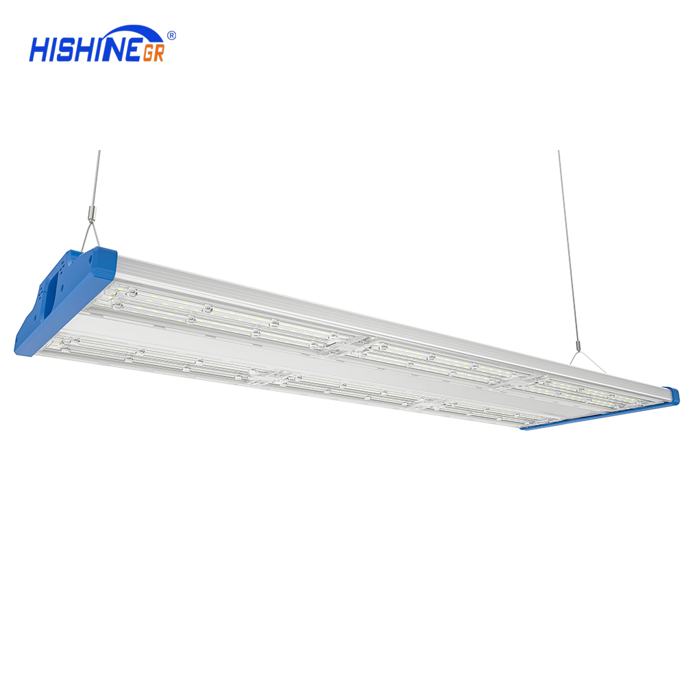 Industrial Warehouse Ceiling Fixture 2ft 120w 300w Microwave Sensor Shop Garage LED Linear High Bay Light For G