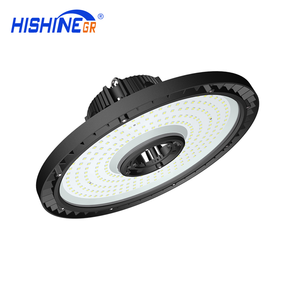Hishine 100w 150w 200w ufo led highbay IP65 for stadium warehouse ufo led highbay 150lm/w high lumen ufo led hi