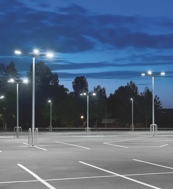 LED Parking Lot Light 75W used for parking lot in California,USA