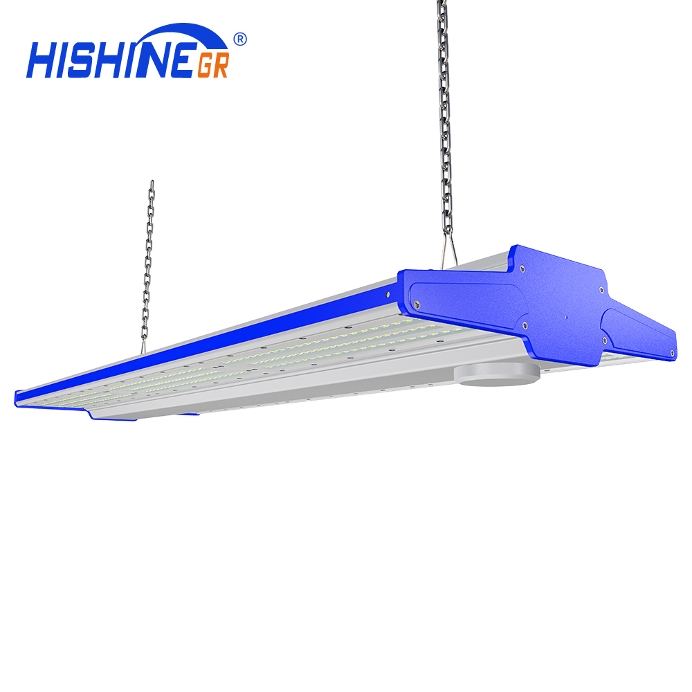 Hishine 200W zigbee led high bay light 347v 480v 152lm/w linear dmx dimmable panel highbay light